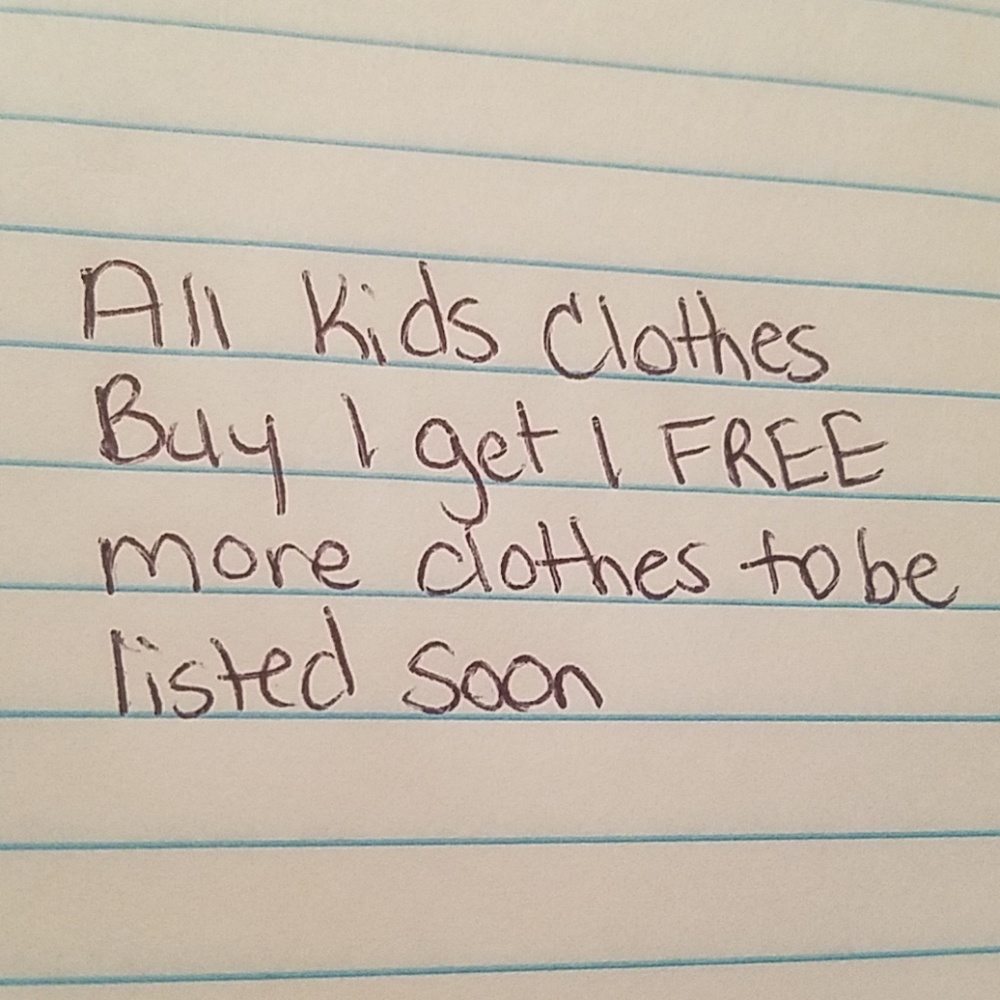 Kids clothes buy 1 get 1 free